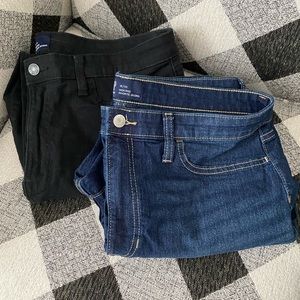 Gap High Rise Favorite jegging bundle (2pairs) size 16/33 EUC